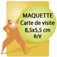 Maquette carte de visite 85x55 recto verso