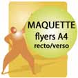Maquette flyers format A4 recto verso