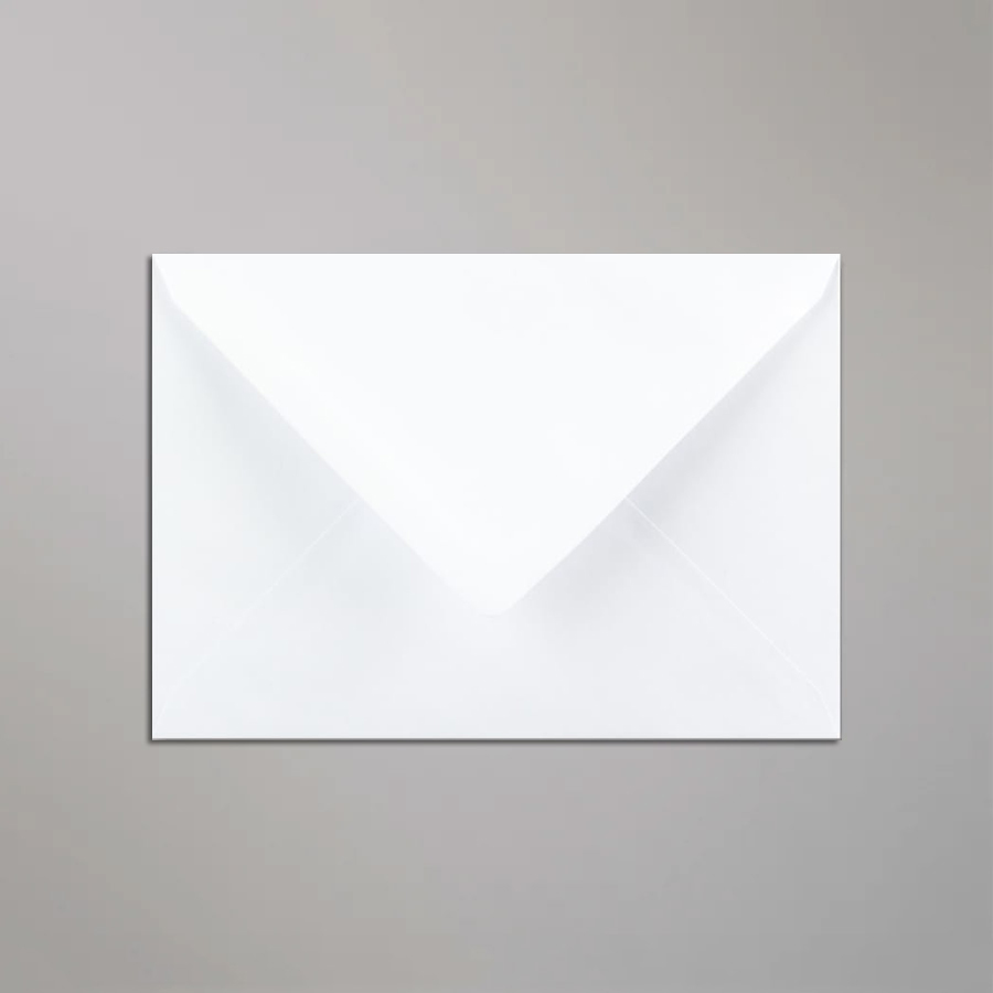 Enveloppe blanche 11.4 x 16.2 cm (C6)