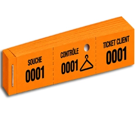 impression imprimerie tickets_vestiaires à petit prix, pas cher, livraison en 24H