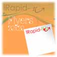 2500 flyers 20x20 en 350g quadri recto verso + pelliculage brillant recto verso
