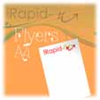 2500 flyers A4 en 350g quadri recto verso + pelliculage brillant recto verso