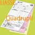 LIASSES AUTOCOPIANTES QUADRUPLI