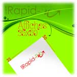 50 affiches 35x50 en 135g quadri recto