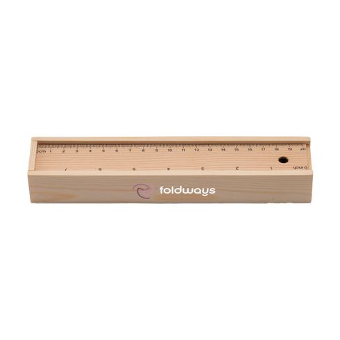 Boite en bois avec crayons de couleurs LINIBOX