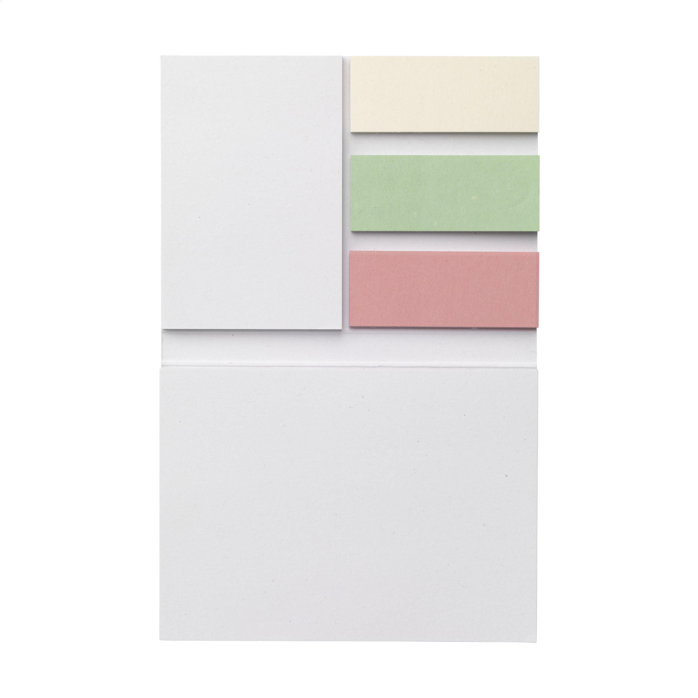 Memo Sticky Notes and Markers Recycled Paper bloc-note
