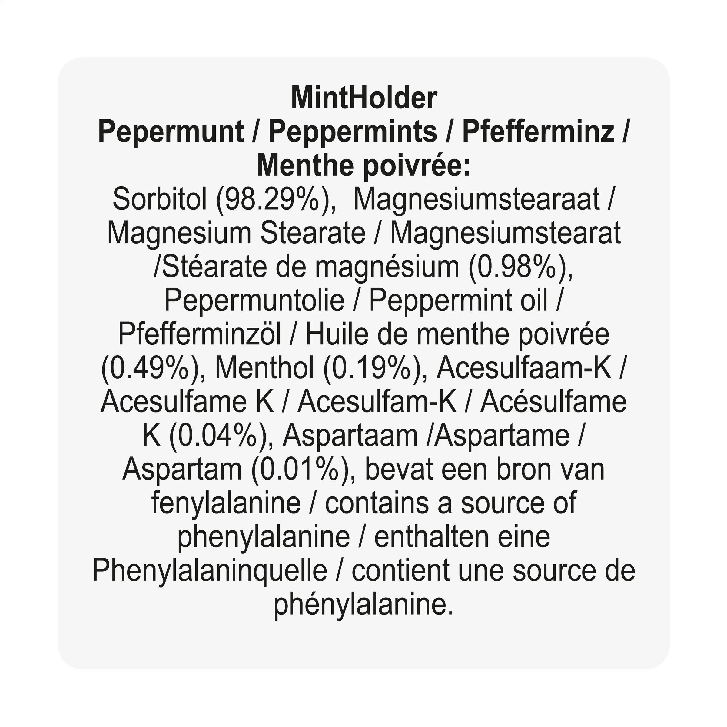 MintHolder pastilles à la menthe